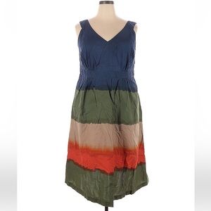 Women’s Tommy Hilfiger blue green orange ombre dress size 20